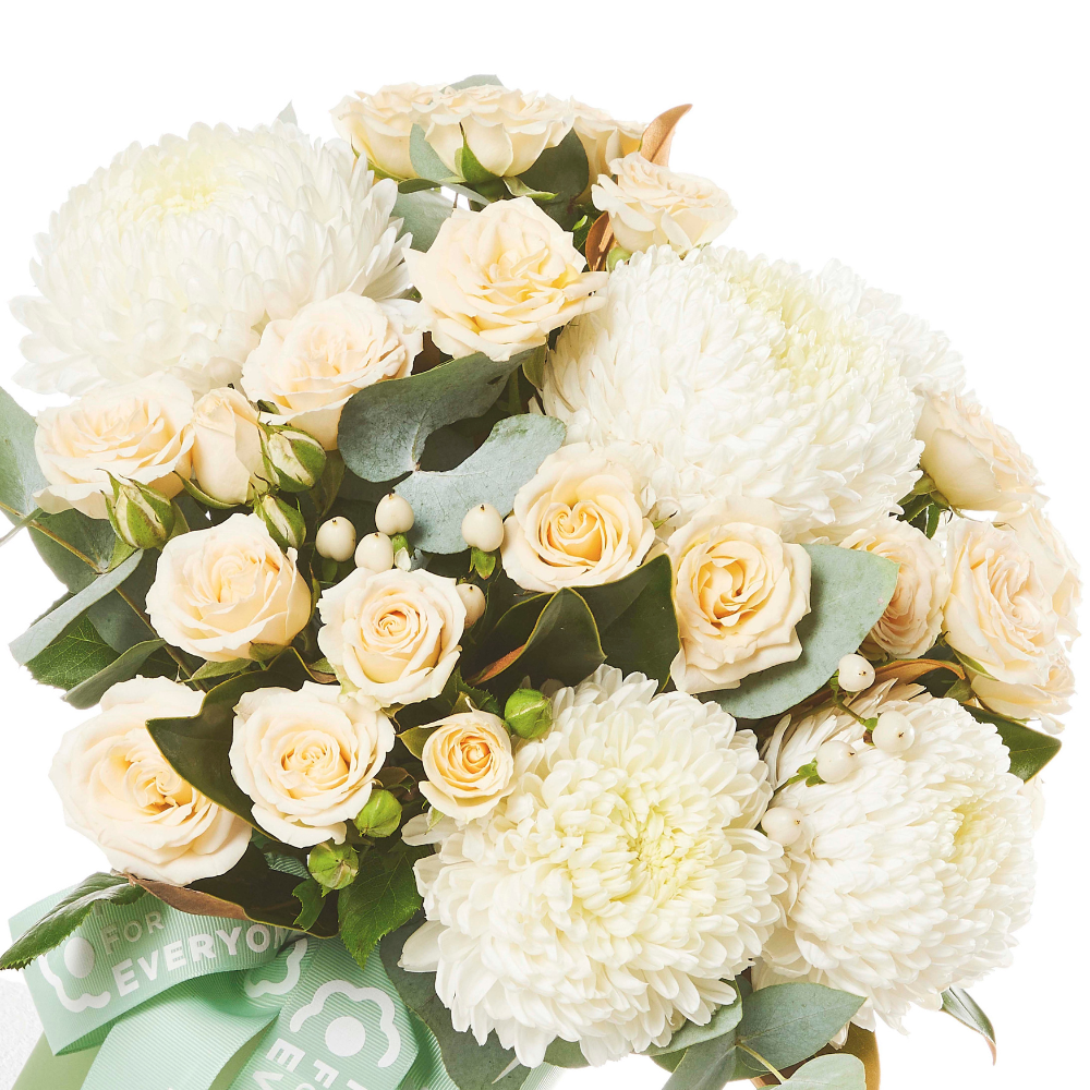 Lace & Peach Flower Vase