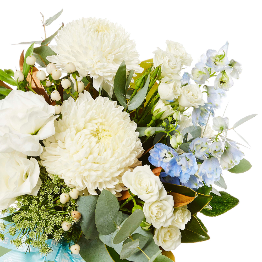 Blue Whisper Flower Vase