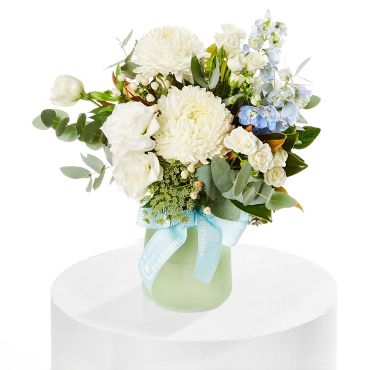 Blue Whisper Flower Vase