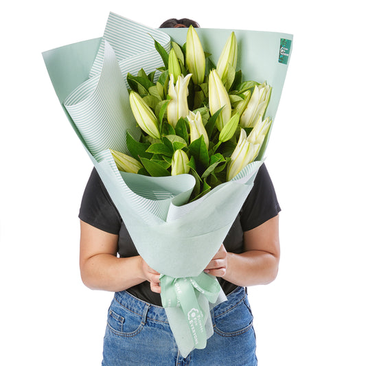 Perfumed White Oriental Lilies