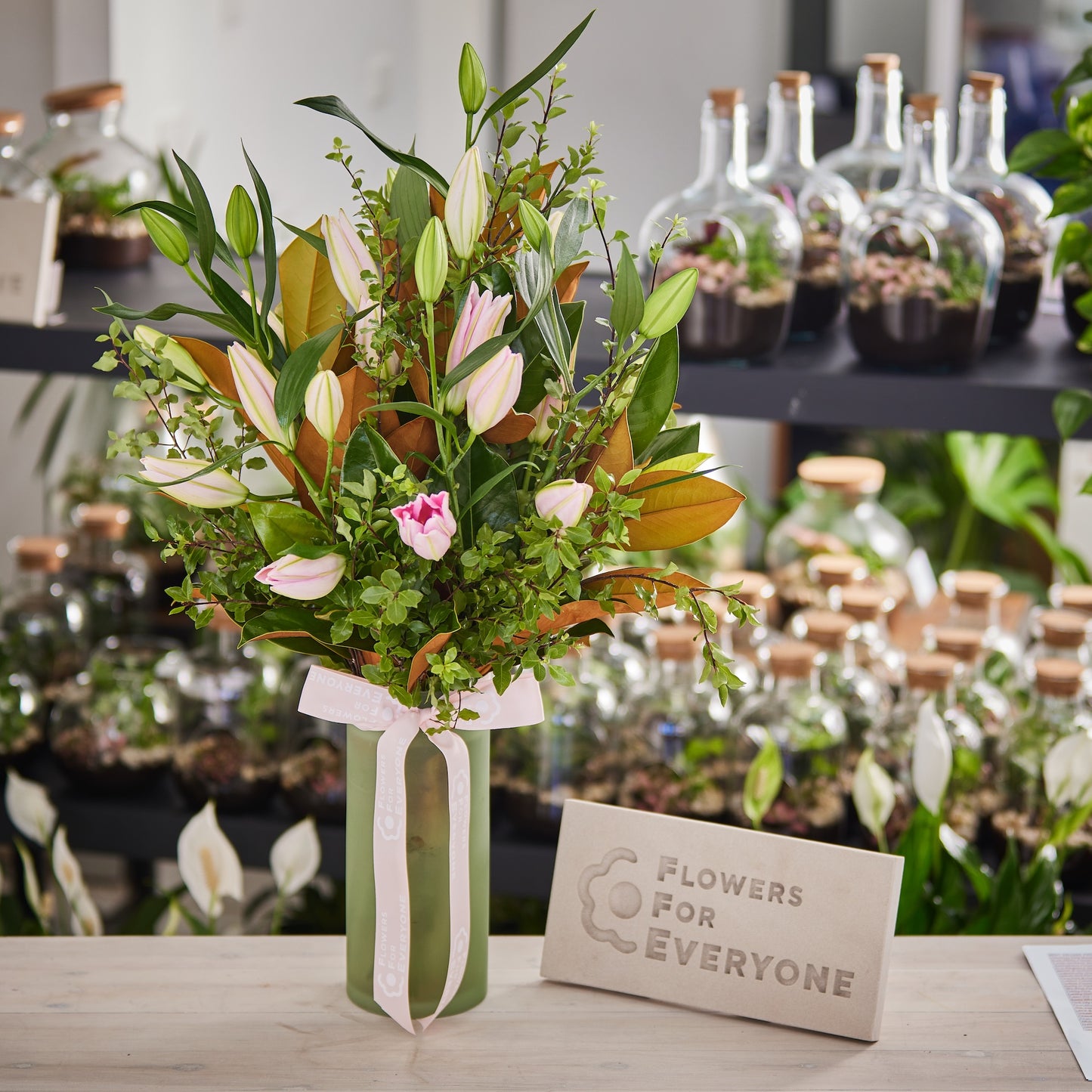 Pink Lily Queen Vase