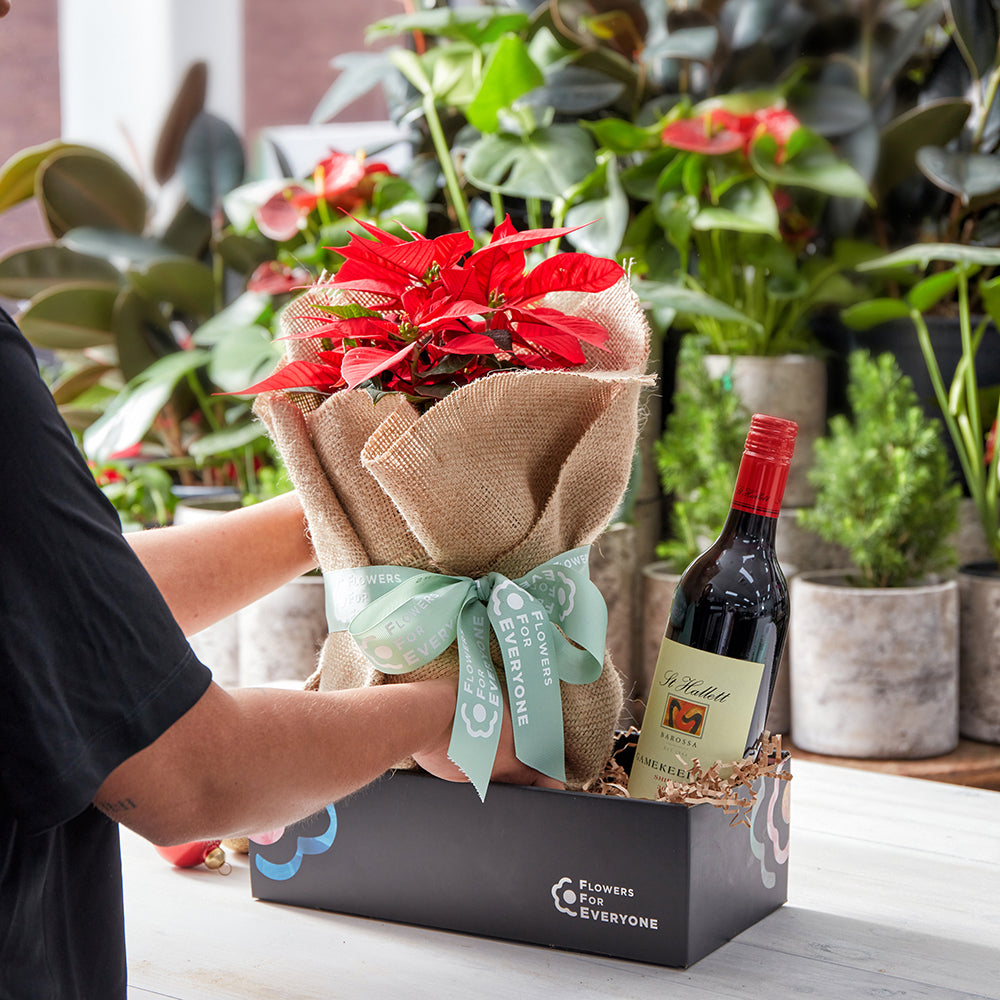 Holiday Poinsettia & Shiraz Duo