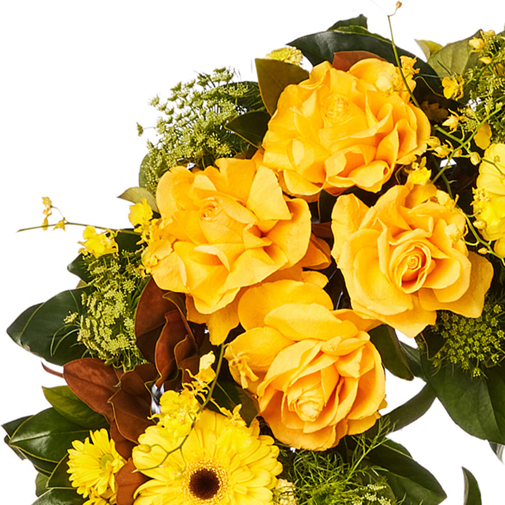 Yellow Garden Wreath