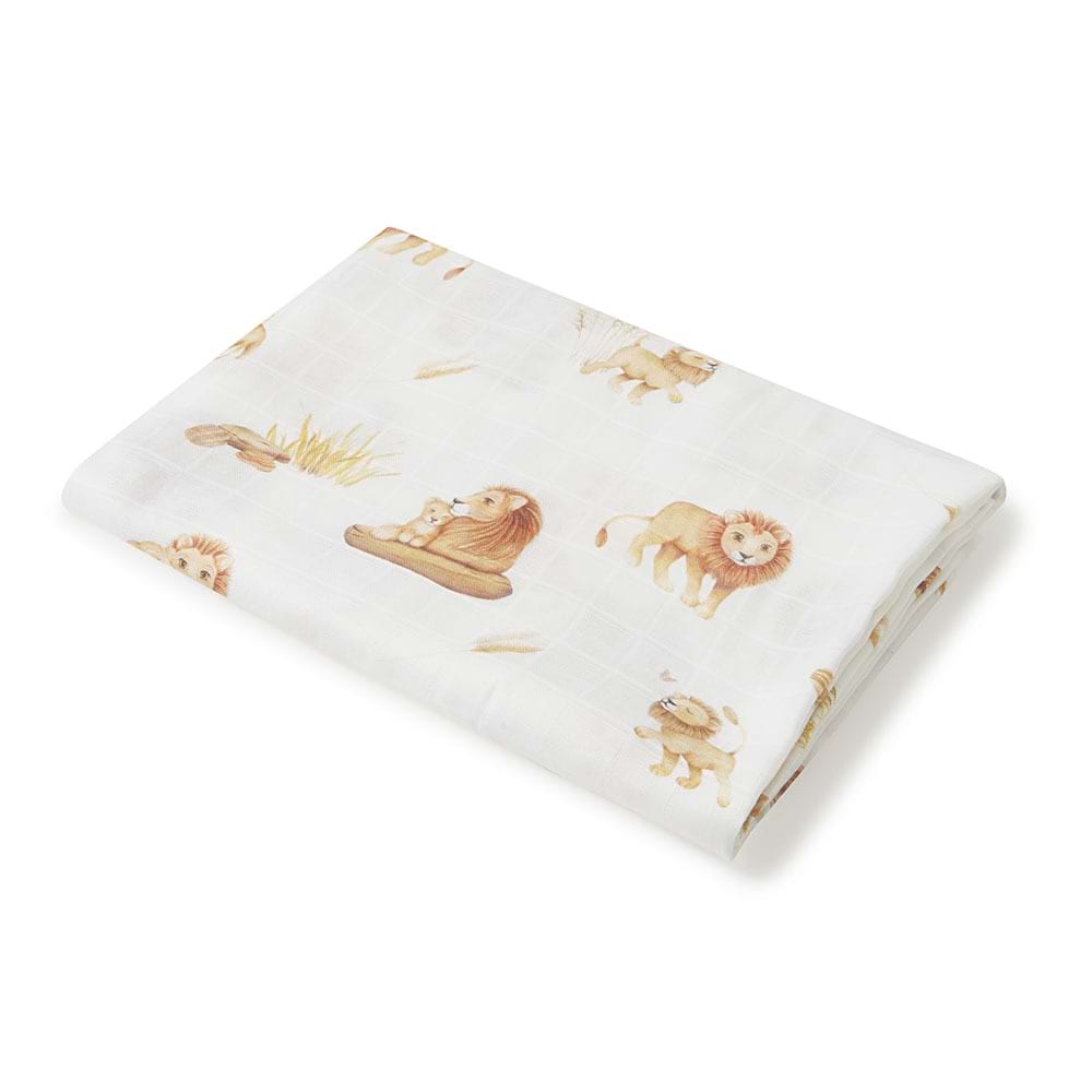Lion Organic Muslin Wrap