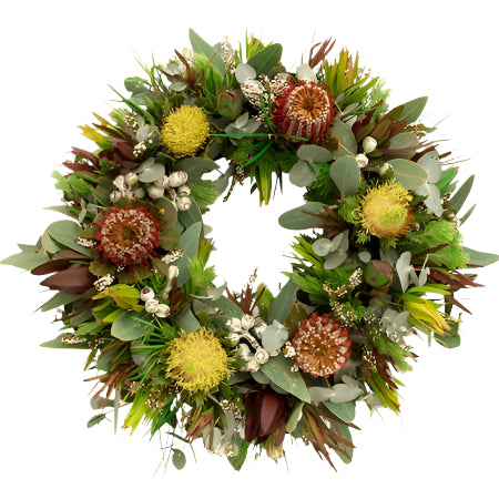 Earthy Native Funeral Wreath