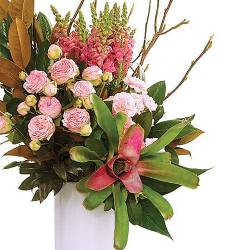 Luscious Pink Tropical Vase