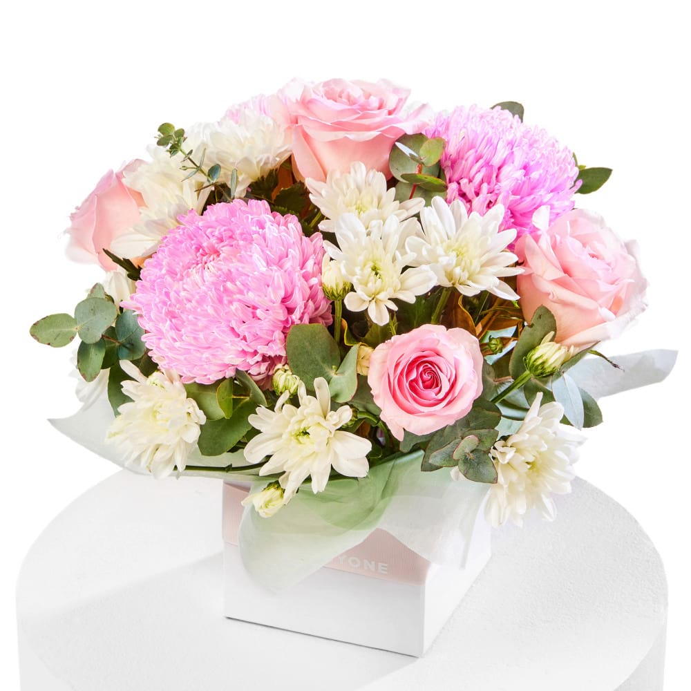 Cotton Candy Pink Flower Box Delivered Sydney
