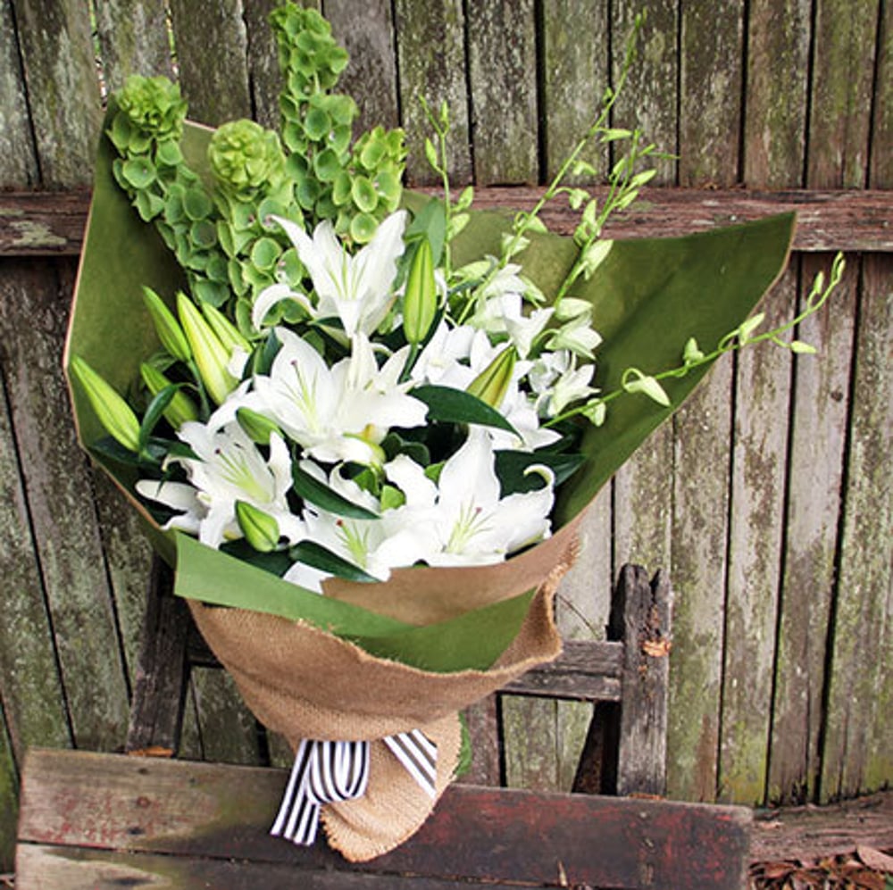 Tropic White Lily Bouquet