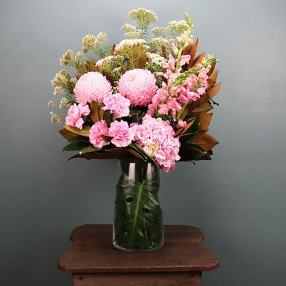 Pastel Pink Flower Vase
