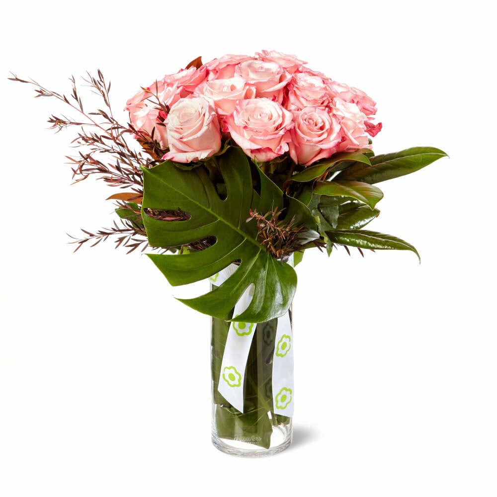 Pink Whisper Rose Vase