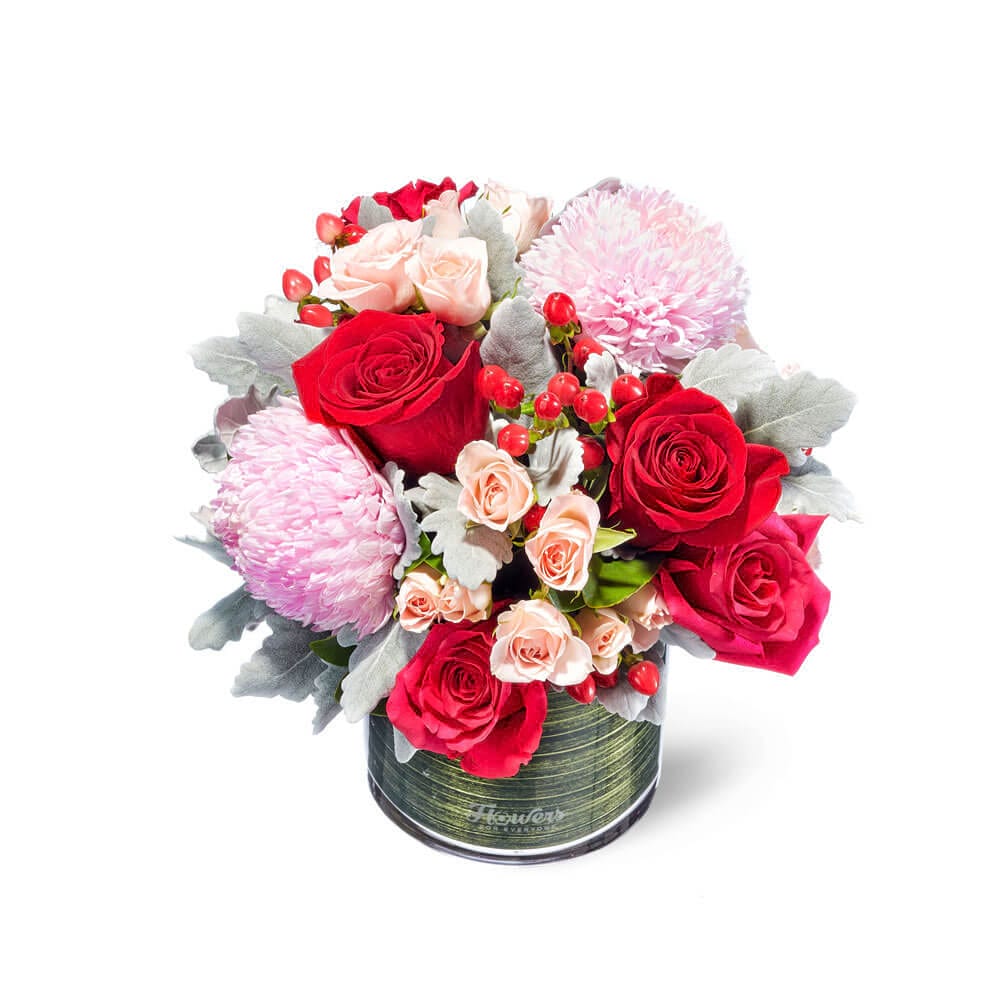 Little Vase of Romance Flowers Delivered