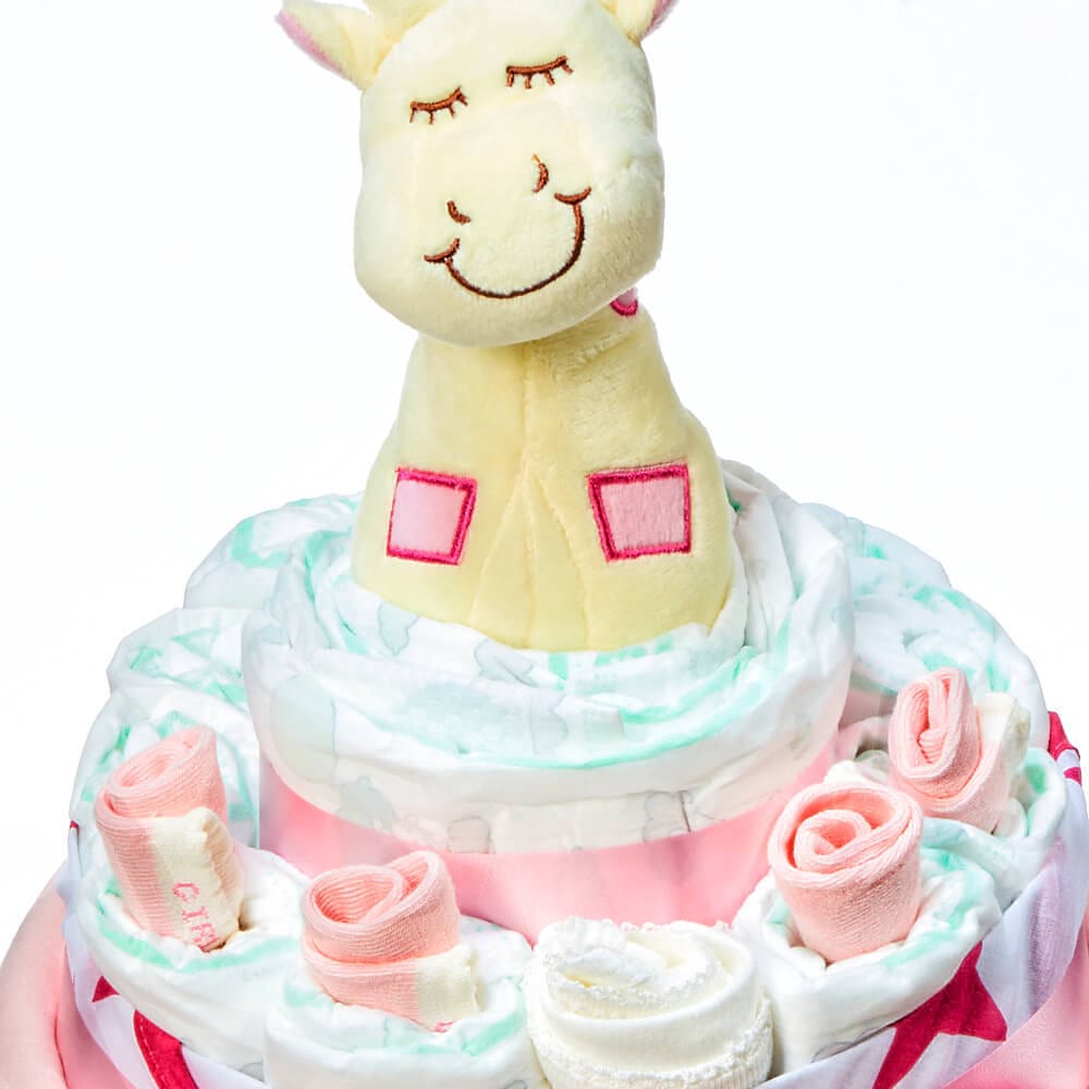 Baby Girl Nappy Cake 