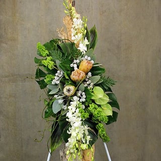Elongated Funeral Floral Tribute