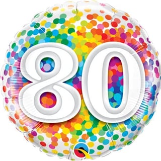 Happy 80th Birthday Balloon