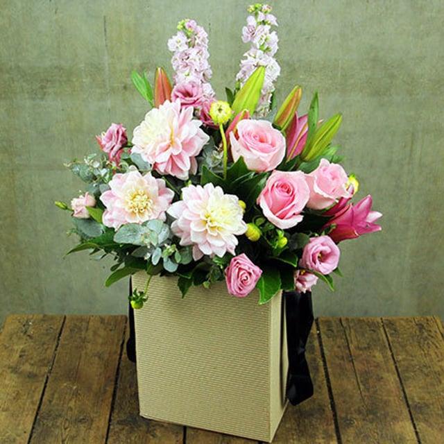 Mothers Day Bag of Blooms with Free Candle (Sydney Only)