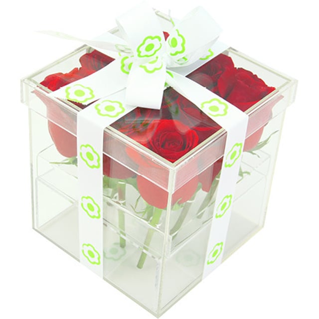 Red rose sweet chocolate box