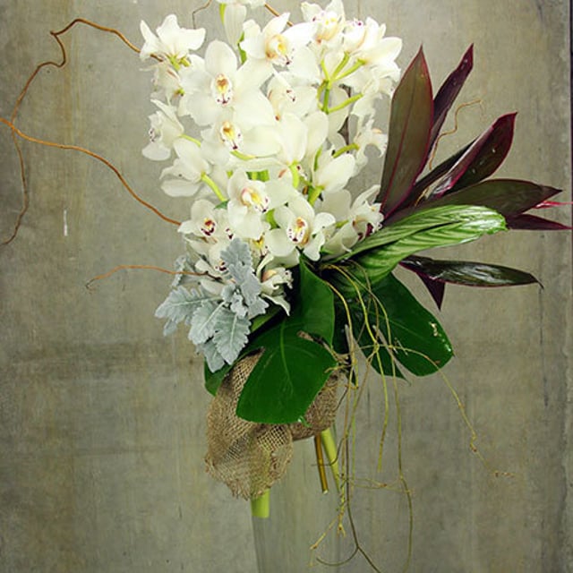 Luscious Winter Orchid Vase
