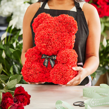 Large Rose Bear