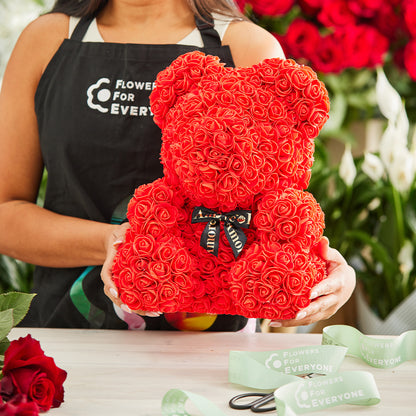 Large Rose Bear