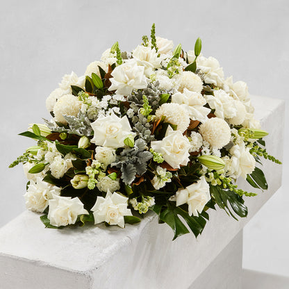 TRADITIONAL WHITE MIXED CASKET