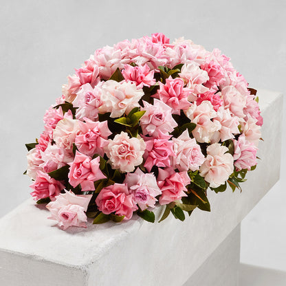 CLASSIC PALE PINK ROSE CASKET