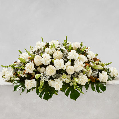 TRADITIONAL WHITE MIXED CASKET