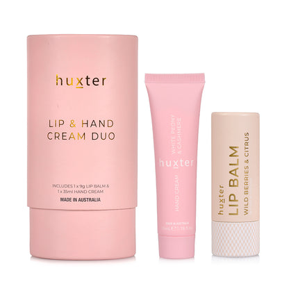 White Peony & Cashmere Hand Cream & Lip Balm Set