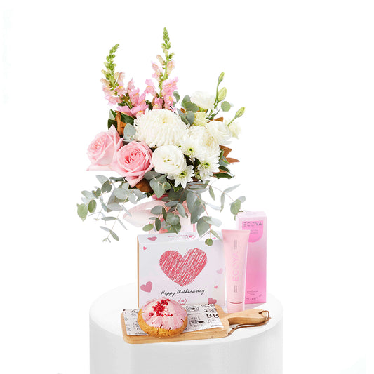 Mothers Day Sweet Pink Vase Combo