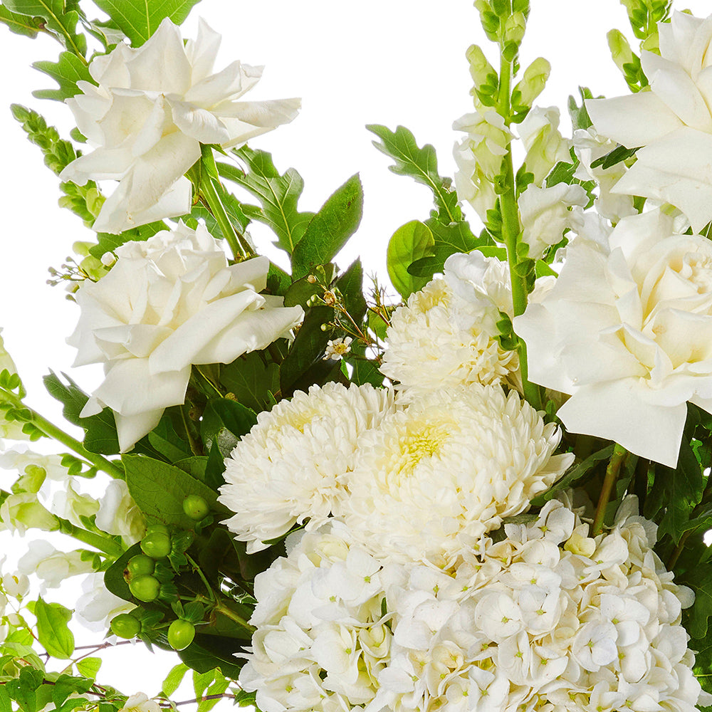 White Christmas Elegance Vase