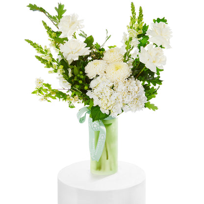 White Christmas Elegance Vase