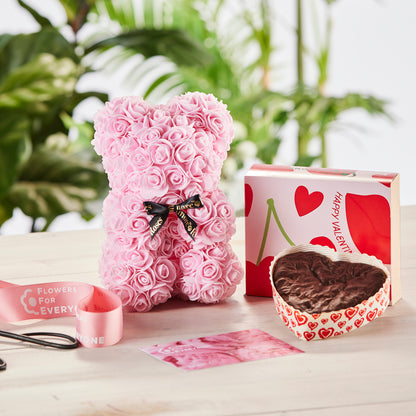 Small Pink Bear with Brownie
