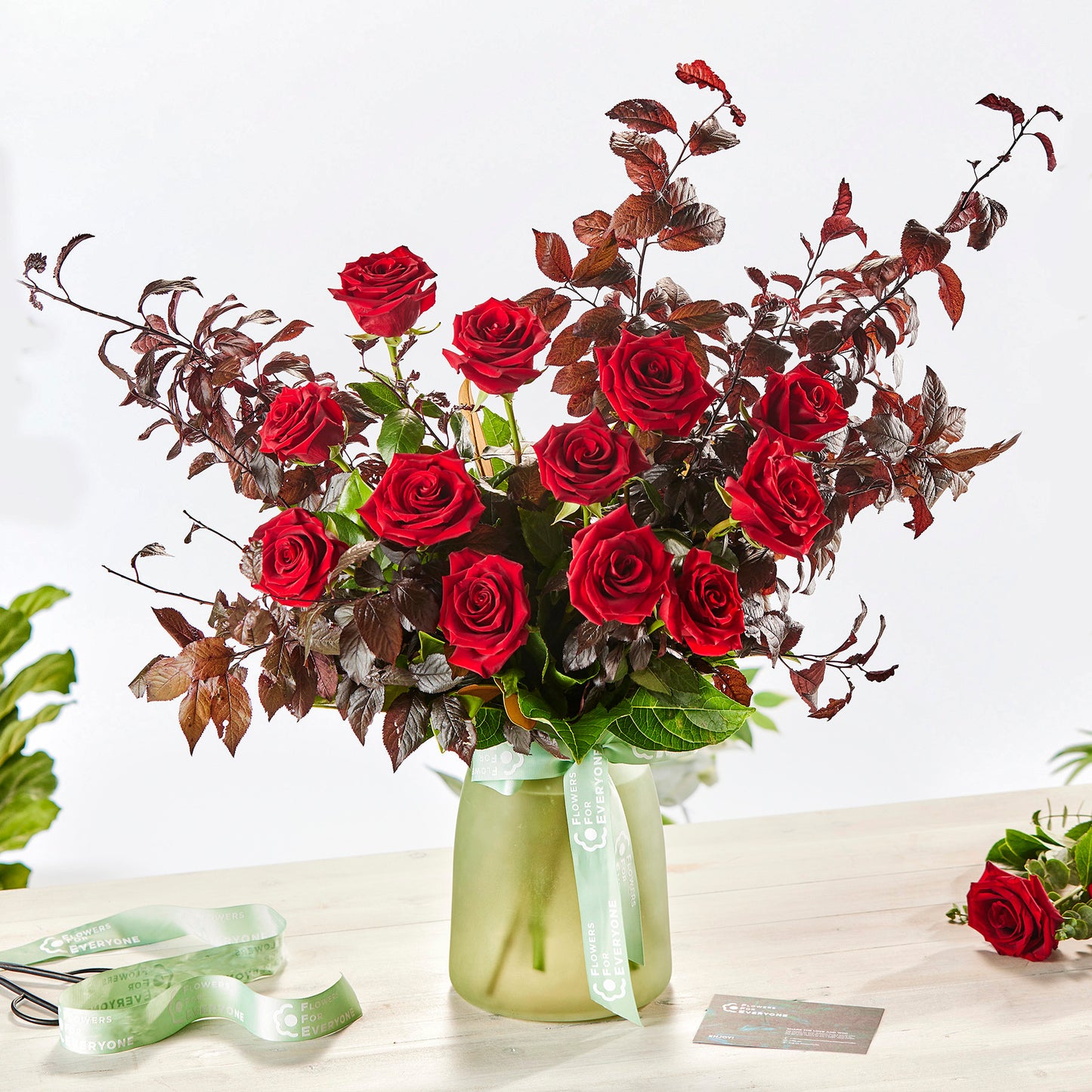 Timeless Red Roses Vase