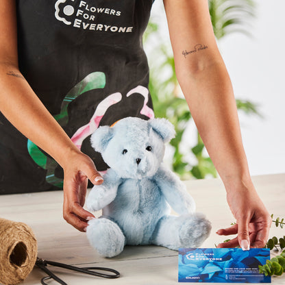 Soft Blue Teddy Bear