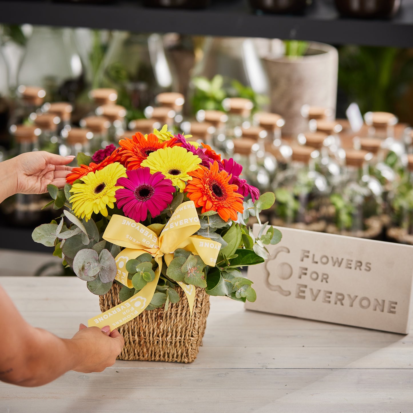 Fresh Gerbera Basket