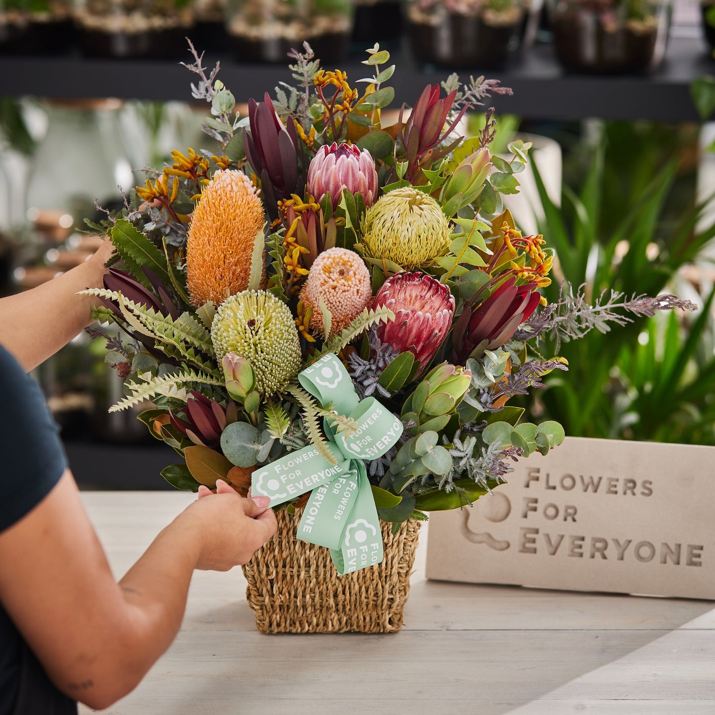 Australiana Flower Basket