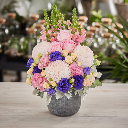 Pretty Pink & Mauve Pot