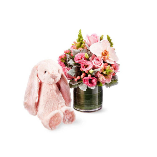JellyCat Cuddly Pink Vase