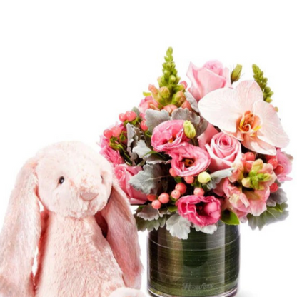 JellyCat Cuddly Pink Vase