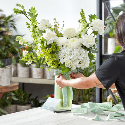 White Christmas Elegance Vase
