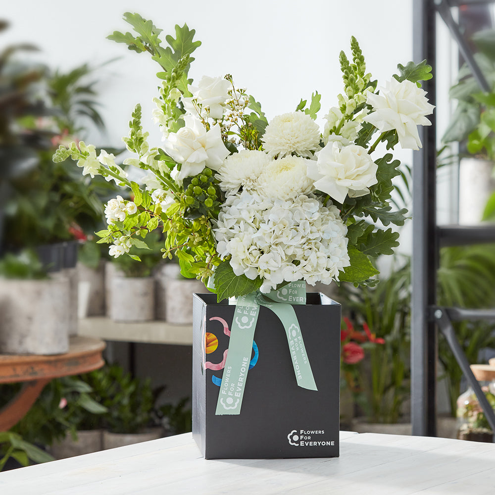 White Christmas Elegance Vase