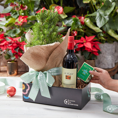 Christmas Candle & Wine Tree Set