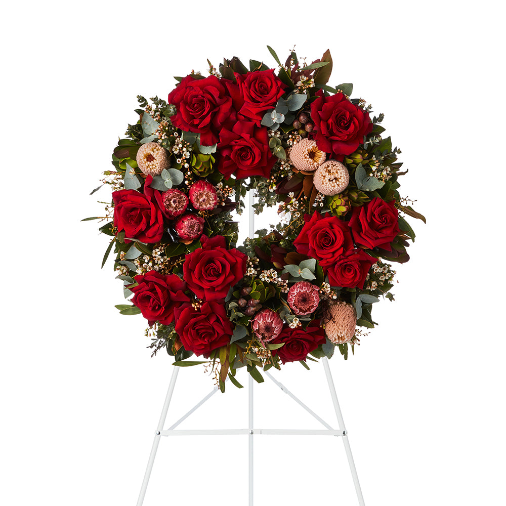 Timeless Red Wreath