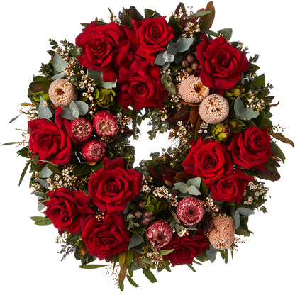 Timeless Red Wreath