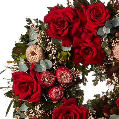 Timeless Red Wreath