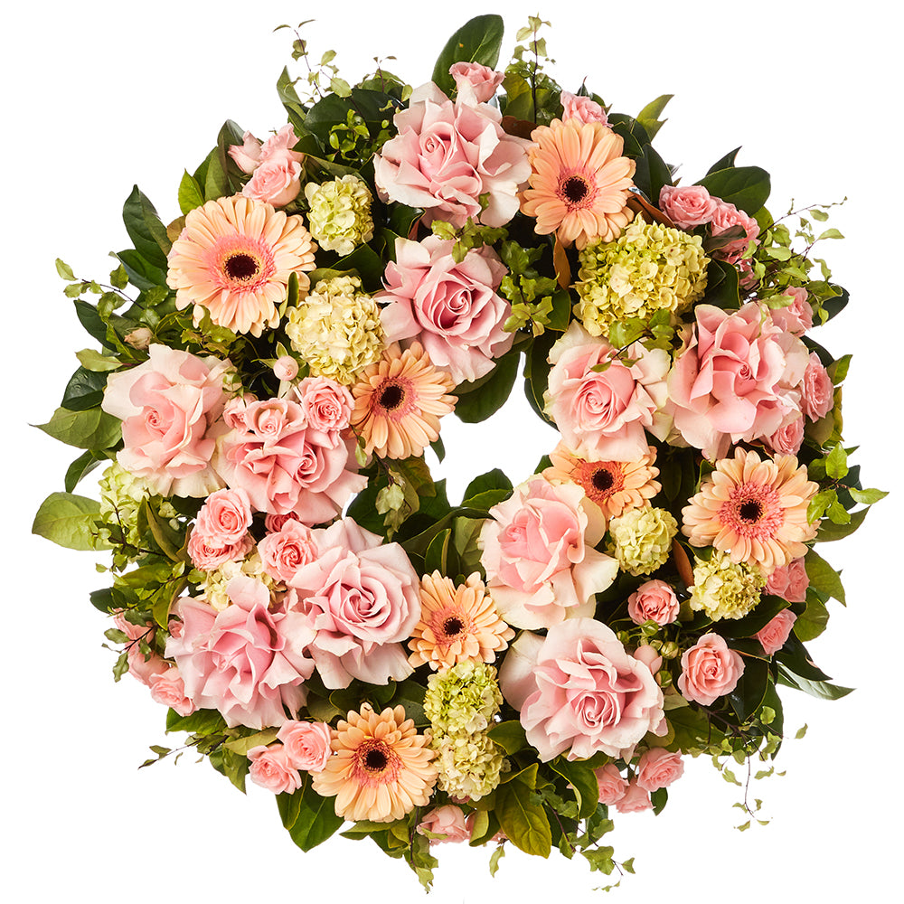 Pastel Rose Wreath
