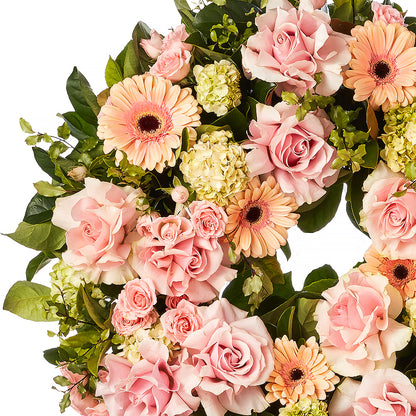 Pastel Rose Wreath