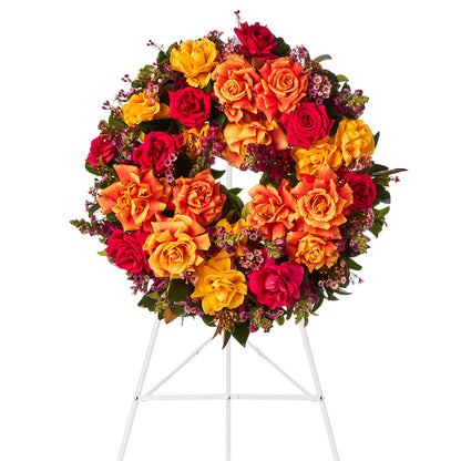 Sunset Garden Wreath