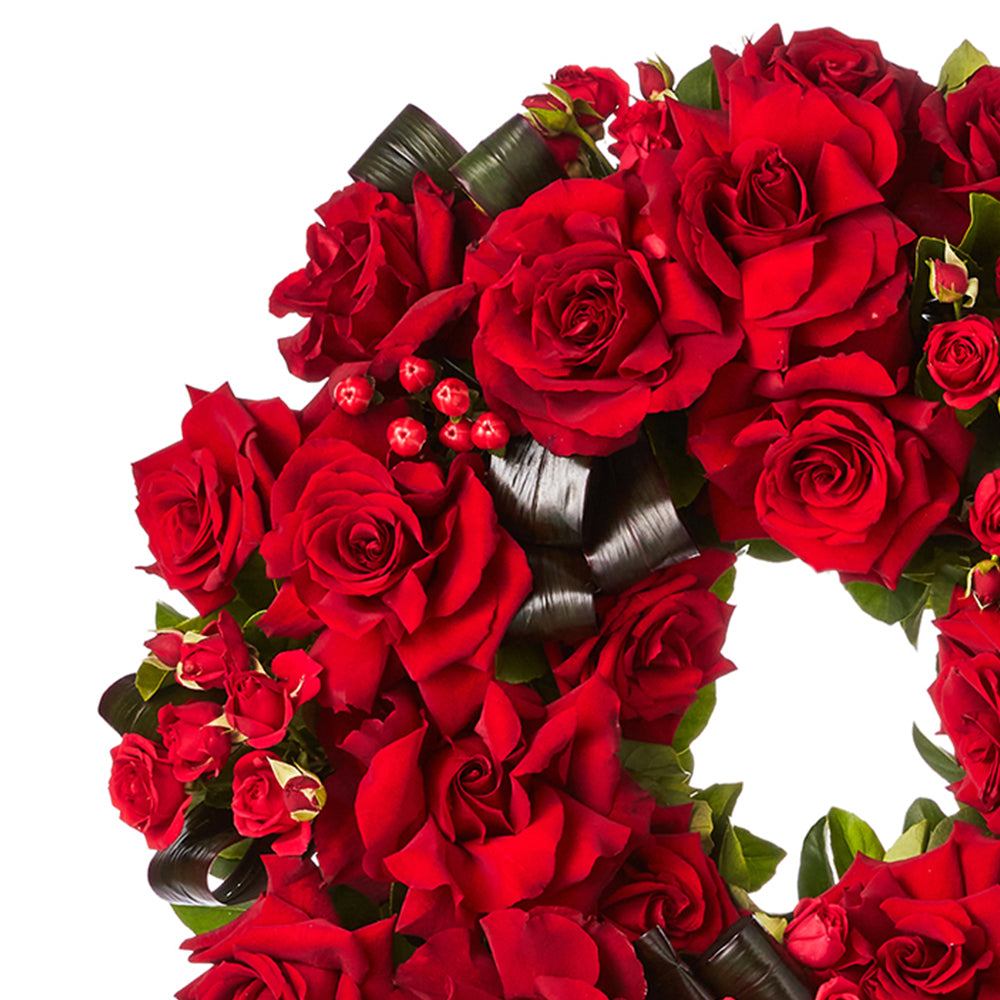 Eternal Red Rose Wreath