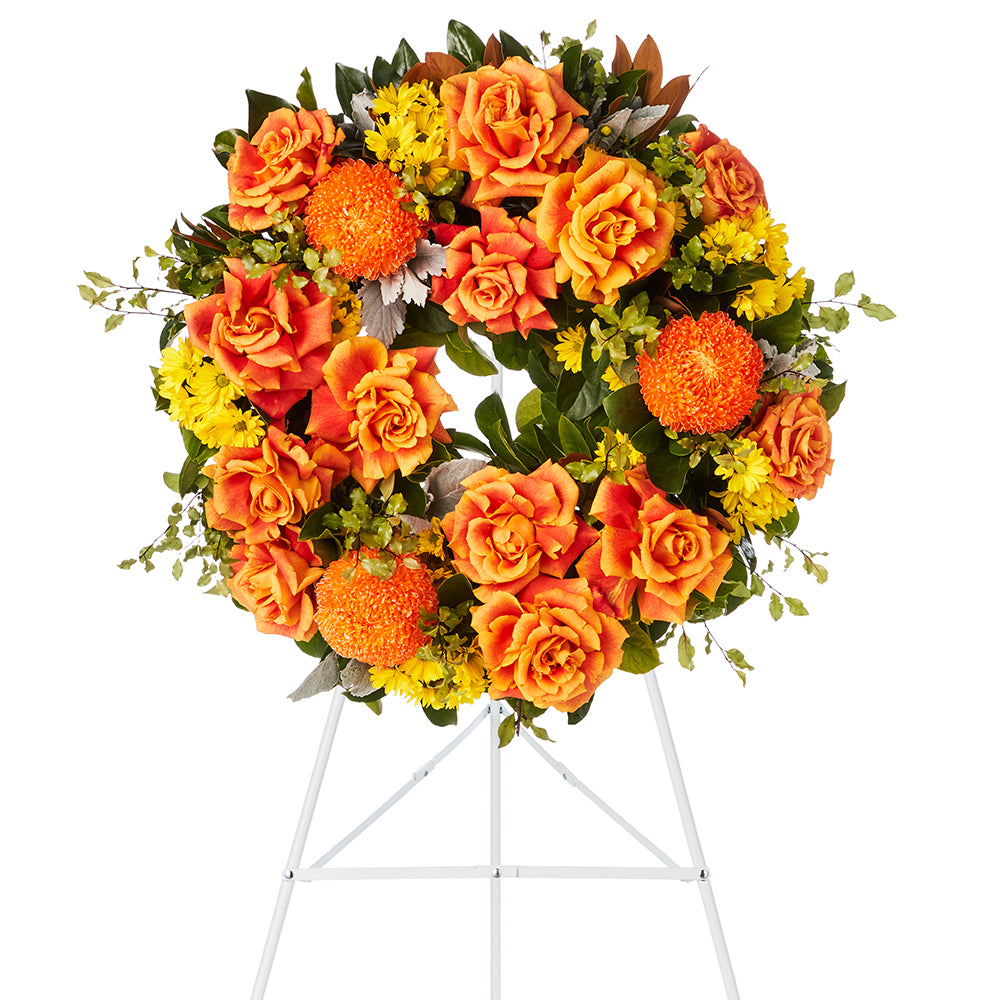 Golden Autumn Wreath