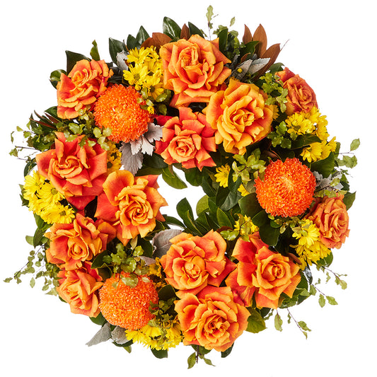 Golden Autumn Wreath
